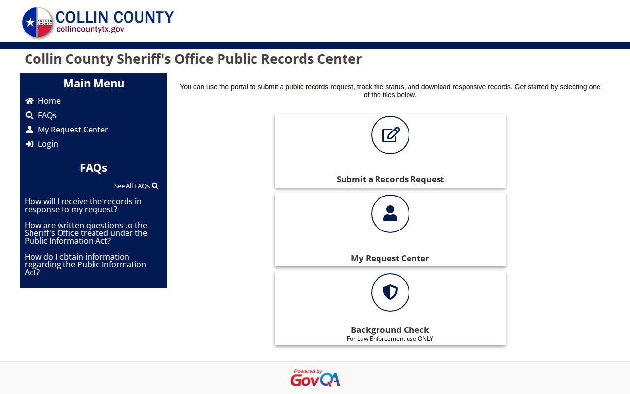 Collin County released inmate records request portal
